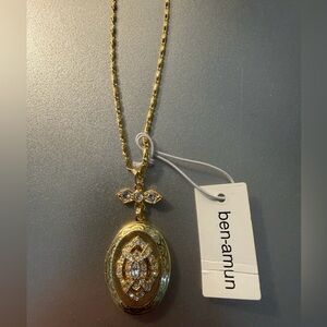 Ben-Amun Gold and Silver Pendant Necklace